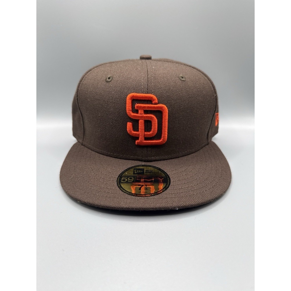 San Diego Padres New Era 59FIFTY Cooperstown Collection Fitted Hat Brown 7 1/4